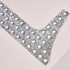 4-Inch SILVER Letter Number Self-Adhesive Rhinestones GEMS STICKERS Party Crafts