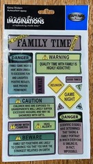 Creative Imaginations Art~ Family Time Game Nights Quality Time Reunion Together