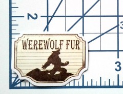 Werewolf Fur Sticker Halloween Vinyl Decal Scrapbook Journal Spooky Creature Art