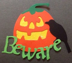 JACK-O-LANTERN Mix(24pc)Halloween •ComesW/Crows• Beware•Jack-O-Lantern•Pumpkin
