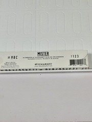 NEW 49 And Market Mister 36 Sheets Alphabet Rub Ons Black Letters Numbers Extras