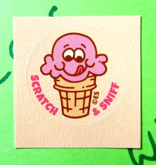 Strawberry Ice Cream Scented Stickers Lot Of 3 Everything Smells