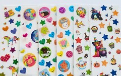 400 Stickers Mxd Themes Hello Kitty Sanrio Friends Care Bears Rainbow Stars Dino