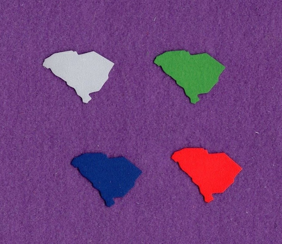 SOUTH CAROLINA qk USA state die cuts scrapbook cards