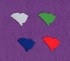 SOUTH CAROLINA qk USA state die cuts scrapbook cards