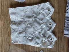 Fabric White Neutral Lace Trim Doily Slow Stitch Junk Journal 20pcs Hand cut
