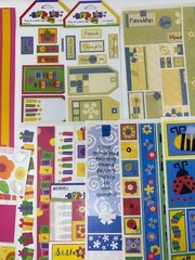 Pebbles Lot 15 Sticker Sheets 12″ Border Tags Samplers Baby Boy Girl Bees Snow