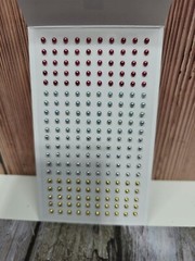 Stampin’ UP! Retired FESTIVE PEARLS NEW PACKAGE OF 200 GOLD SILVER RED LT BLUE