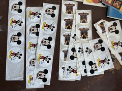 Vintage Sandylion Stickers Mickey Mouse Minnie Goofy Lot Journal Scrapbook