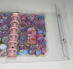 Japanese Style A7 Binder filled With 3D stickers And Water Shaker Stickers