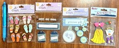 4 pkgs Joann Darice Stickers Scrapbooking Journal Card Making Craft