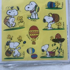 Vintage Peanuts Snoopy Heartline Hallmark Easter Spring Stickers Sealed 4 Sheets