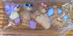 Dress it up Memory Mates-Summer Bears-Beach Sandcastle Scrapbook Embellishments