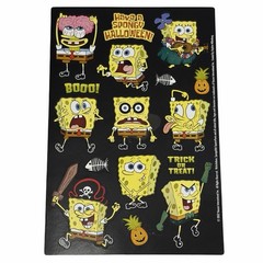 Stickety-Doo-Da Spongebob Squarepants Halloween Sticker Sheet Vintage
