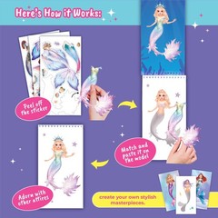 Sticker Dress up Mermaid – Sticker Activity Book for Kids. Learn Girls Fashio…