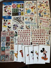Vintage Sandylion Stickers Mickey Mouse Minnie Goofy Lot Journal Scrapbook New