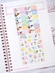 Peanuts Repositionable Planner Index Tab Write On Stickers/Snoopy/Set of 2