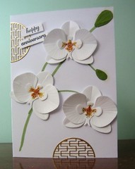 PAPER ORCHID Flowers ~PAPER ONLY~ Papercrafting Scrapbooking