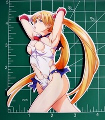 Sailor Moon Sticker, anime girl laminated glossy vinyl