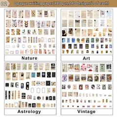 800pcs Vintage Junk Journal Supplies,Scrapbook Supplies Scrapbooking Paper an…