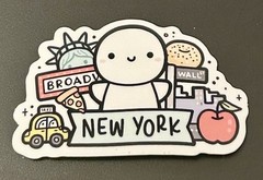 NEW TheCoffeeMonsterzCo New York Vinyl Sticker TCMC