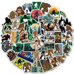50X Bigfoot Sasquatch Jungle Mountain Stickers Scrapbook Skateboard Bike Hiking