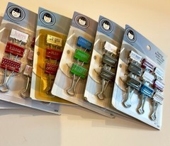 NWOT Li’l Davis Designs Painted Binder Clips 72-piece Set