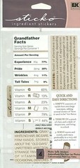 FAMILY GRANDPA Grandfather Gramps Experience Pride Tall tales Sticko Stickers