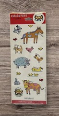 Hallmark Stickeroni! Farm Animals Horse Sheep Cow Dog Scrapbook Stickers NEW