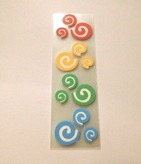 Mrs Grossman’s Lot 10 Strips Simply Sassy Swirls Colorful Stickers Scrapbooking
