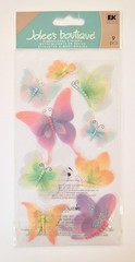 RARE Jolee’s Vellum Butterflies Scrapbooking Stickers