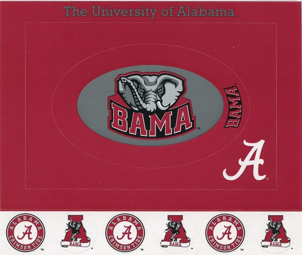 University of Alabama CRIMSON TIDE NCAA Cardstock Sticker Frame, scrapbook