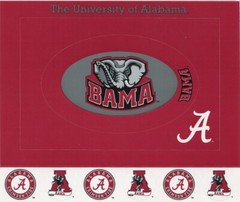University of Alabama CRIMSON TIDE NCAA Cardstock Sticker Frame, scrapbook