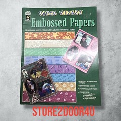 Paper Pizazz Embossed Papers ~ 8 1/2 x 11 pull out papers 16 Pattern Sheets
