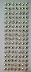CraftbuddyUS 112pcs 12mm Metallic Silver Self Adhesive Round Gems, DIY, Crafts