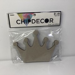 Chipdecor Crown Shape – 3.5”
