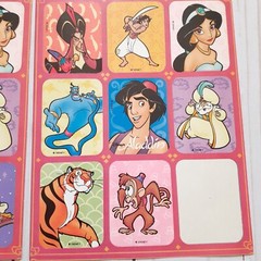 Disney World Mickey Souvenir Sticker-13 and Aladdin Snow White Stickers-4 Sheets