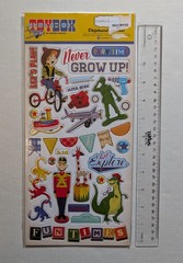 Carta Bella Toy Box Vintage Toys Chipboard Accents Scrapbooking Embellishments