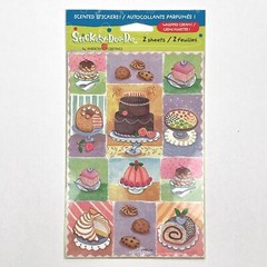 Stickety-Doo-Da SCENTED Whipped Cream Cake American Greetings Stickers 2 Sheets