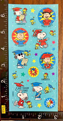 GRADUATED PEANUTS SNOOPY & FRIENDS, HALLMARK, TWO SHEETS BEAUTIFUL STICKERS #GRA