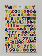 New Vintage Lot of 6 Packs Provo Craft Alphabitties Letters Scrapbook Stickers