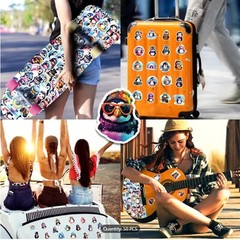 50pc CUTE PENGUIN Stickers-Christmas Fun For Everyone Laptop, Water-Bottle, Bike