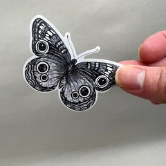 Black and White Garden Insect Stickers Planners Bullet Journal Scrapbooking