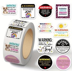 100 THANK YOU 1″ ASSORTED STICKERS LABELS SEALS FEEDBACK WARNING Small Business