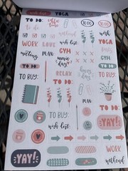 Pen+Gear Paper Sticker Book, Pink and Blue, 15 Sheets, 600+Stickers