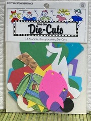 Scrap-Ease Die Cuts Vacation Theme Pack Scrapbook NEW 18 Die-Cuts What’s NEW Ltd