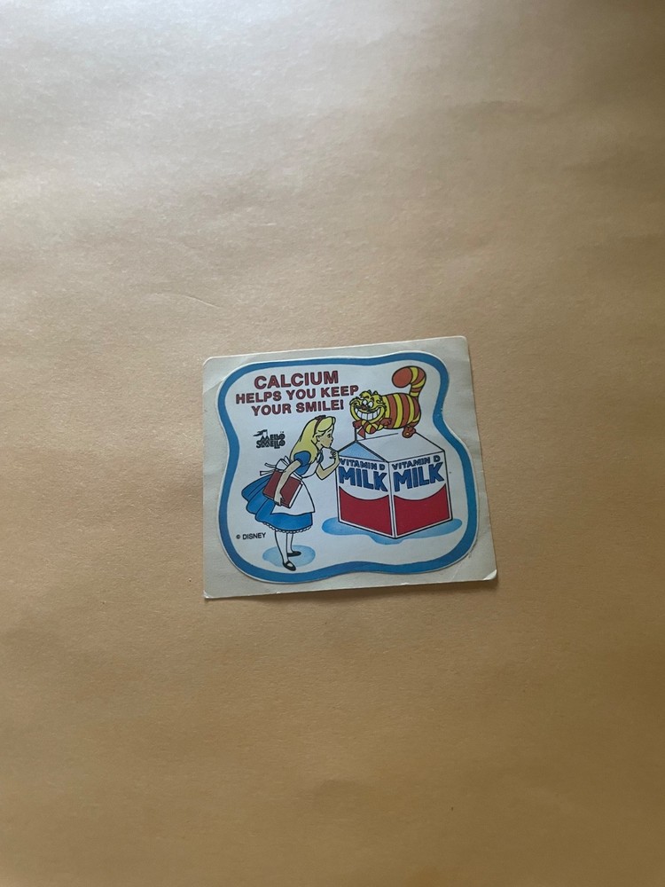Vintage 1980s Mello Smello Disney Alice In Wonderland Sticker
