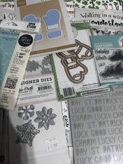 ⭐️300pc Scrapbook Paper Lot MFT My Favorite Things Stamps Dies Christmas St Pat