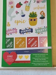 American Crafts Pebbles Sticker Book 30 sheets 1062 stickers foil accents NIP