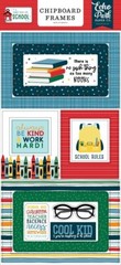 FIRST DAY OF SCHOOL (3) 6″x13″ CHIPBOARD SET Echo Park Accents Phrases Frames